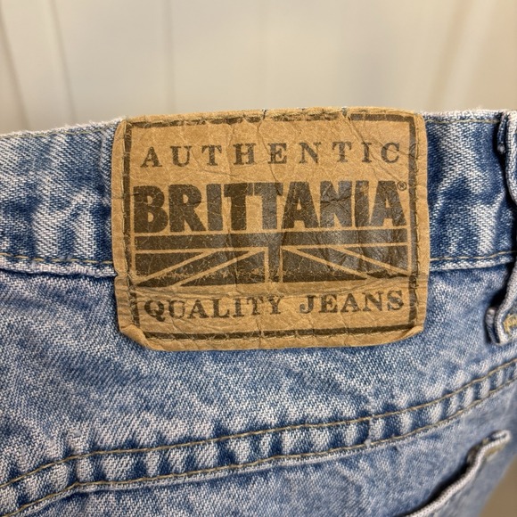 VTG Brittania Jeans Women's 80's Denim Pleated Tapered High Rise 10 Light Wash - Picture 9 of 16